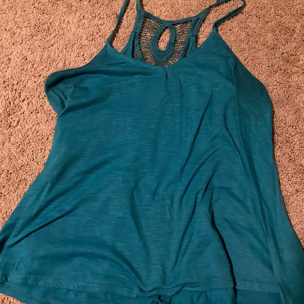 Teal shirt! Size small.